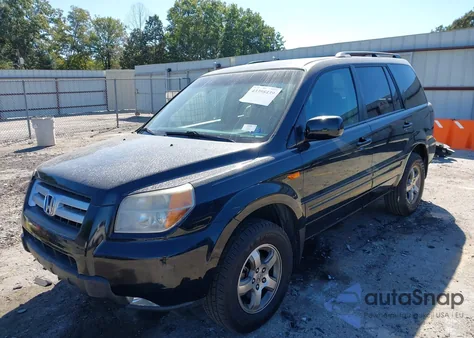 2007 Honda Pilot Ex из США, поврежденный, VIN 5FNYF28457B046312